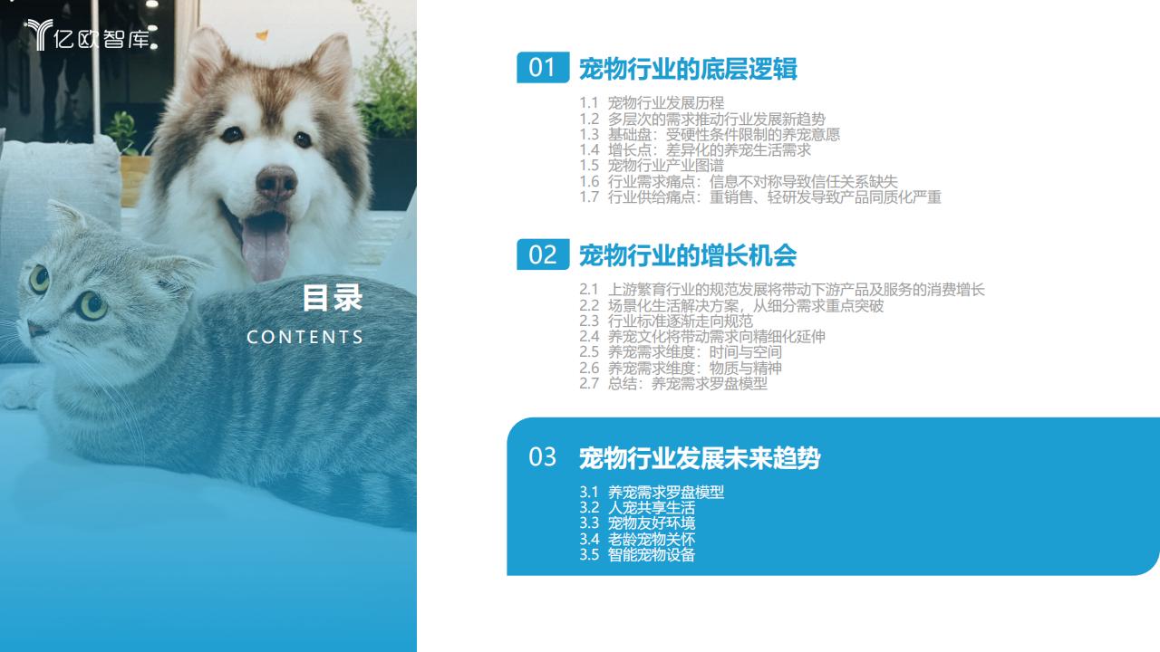 億歐智庫《2023中國寵物行業新趨勢洞察報告》